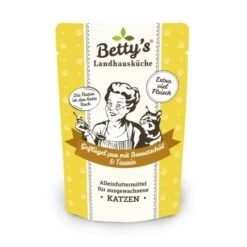 Neu eingetroffen 9 Betty's Landhausküche Frischebeutel Geflügel Pur 12 X 100g Für Katze