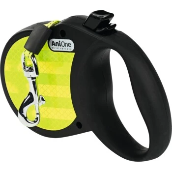 AniOne Rollleine Reflect Schwarz/ Gelb S 1 AniOne Rollleine Reflect Schwarz/ Gelb S