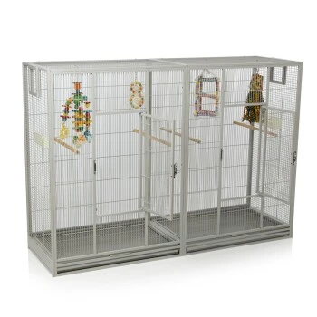Montana Cages Voliere Melbourne 160 Hellgrau 7 Montana Cages Voliere Melbourne 160 Hellgrau – Bild 7