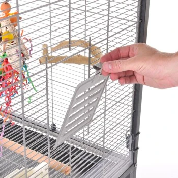 Montana Cages Voliere Paradiso 60 Hellgrau/ Dunkelgrau 4 Montana Cages Voliere Paradiso 60 Hellgrau/ Dunkelgrau – Bild 4