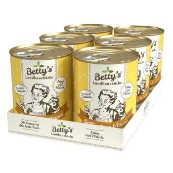 Betty's Landhausküche Geflügel Pur & Taurin 6 X 400g Für Katze 7 Betty's Landhausküche Geflügel Pur & Taurin 6 X 400g Für Katze – Bild 7