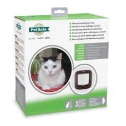 PetSafe Katzenklappe Mit Manueller Verriegelung, Braun -Zoofachgeschäft 87b1553f9eab72e1edc27b1b0c082caeb17c0985 1318243 3