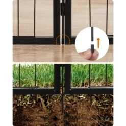 FEANDREA L Hundezaun 8 Platten Schwarz Schwarz 1,6 M, 1,6 M, 60 Cm -Zoofachgeschäft 98cb85f4dae3237153060ae5a7986d45ca8aa7af 1500921 de DE 5d574e8d4e49ee98f0c5b6342dd79c17caedda798sQTYc