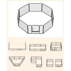 FEANDREA L Hundezaun 8 Platten Schwarz Schwarz 1,6 M, 1,6 M, 60 Cm -Zoofachgeschäft b23b278b69fecf8a66a13109adddec767e797baa 1500921 de DE 979714d5ae62bcc756681c3be5581a60fafc76b5efi4HF