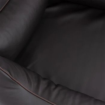 Knuffelwuff Orthopädisches Hundebett Montana Aus Kunstleder Schwarz M-L 2 Knuffelwuff Orthopädisches Hundebett Montana Aus Kunstleder Schwarz M-L – Bild 2