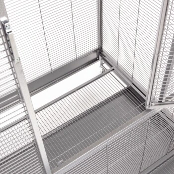 Montana Cages Voliere New Sydney II Hellgrau 5 Montana Cages Voliere New Sydney II Hellgrau – Bild 5