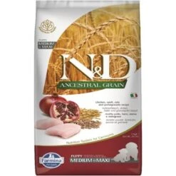 Farmina N&D Dog ANCESTRAL GRAIN Puppy Medium/Maxi Huhn, Dinkel Und Granatapfel 12 Kg