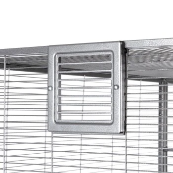 Montana Cages Voliere New Sydney II Hellgrau 8 Montana Cages Voliere New Sydney II Hellgrau – Bild 8